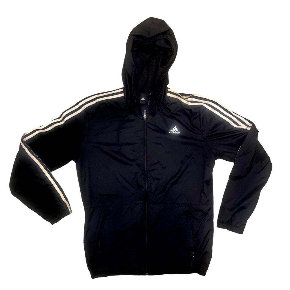 Used Adidas Sports Windbreaker/Raincoat Size Large Activewear